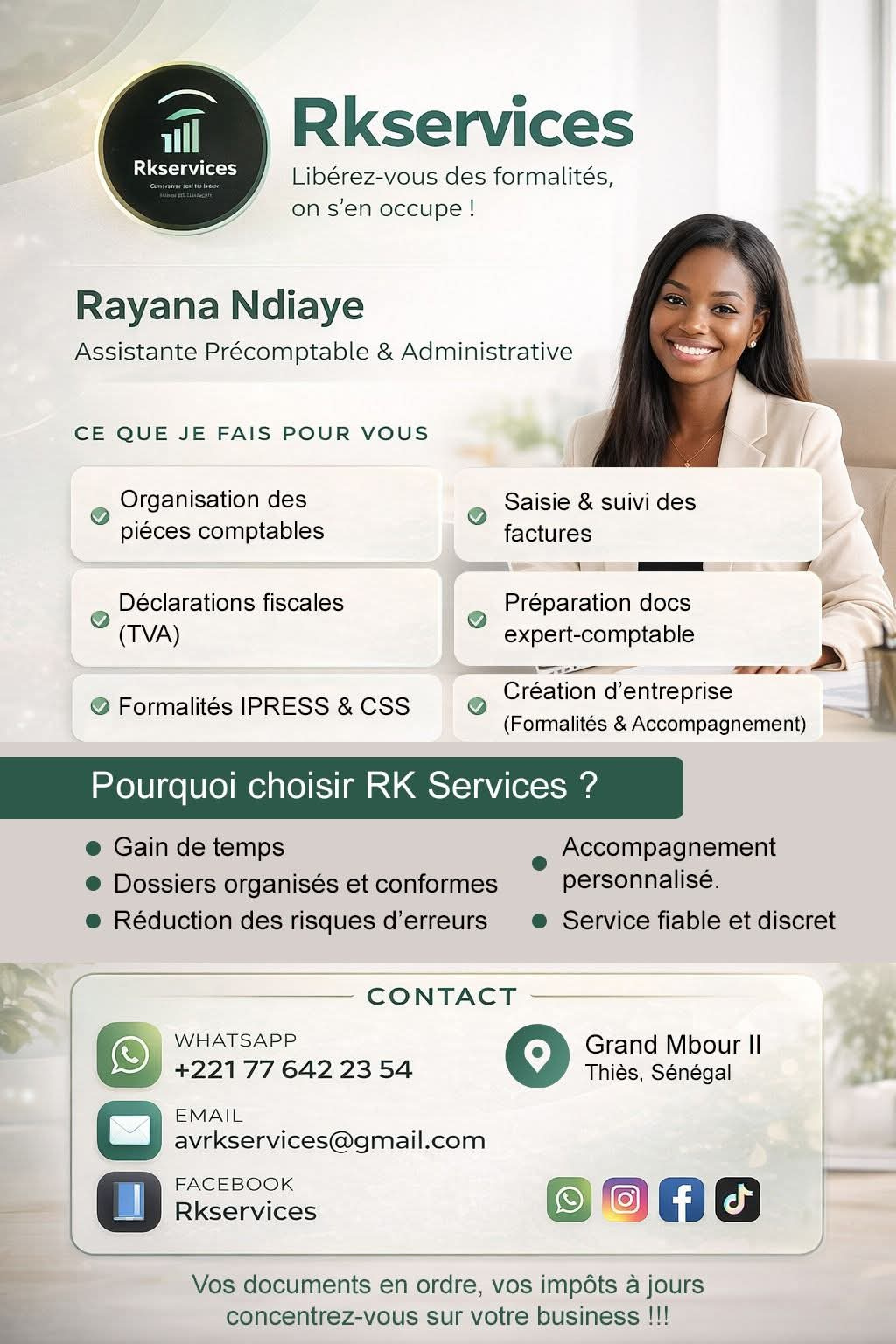 Pack Essentiel – Assistance administrative & précomptable